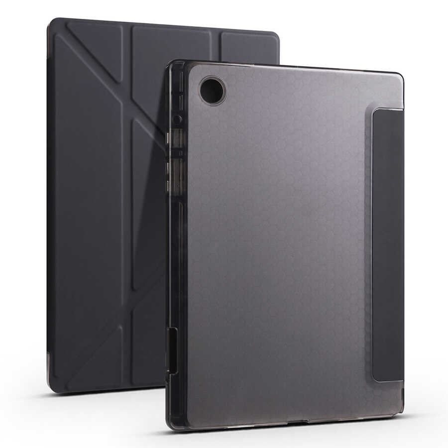 Cepax Foldable Galaxy Tab A8 10.5 SM-X200 (2021) Kalem Bölmeli Standlı Tablet Kılıfı - 6 Cepax Foldable Galaxy Tab A8 10.5 SM-X200 (2021) Kalem Bölmeli Standlı Tablet Kılıfı - 6